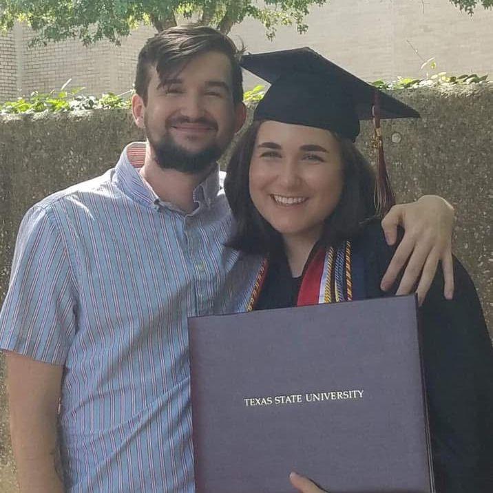 Isabel graduated  from Texas State University in August 2019.