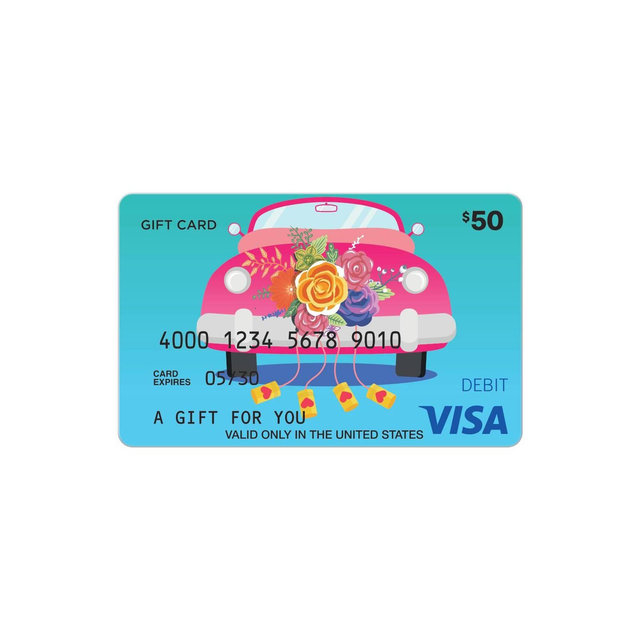 Visa Wedding eGift Card - $50 + $5 Fee