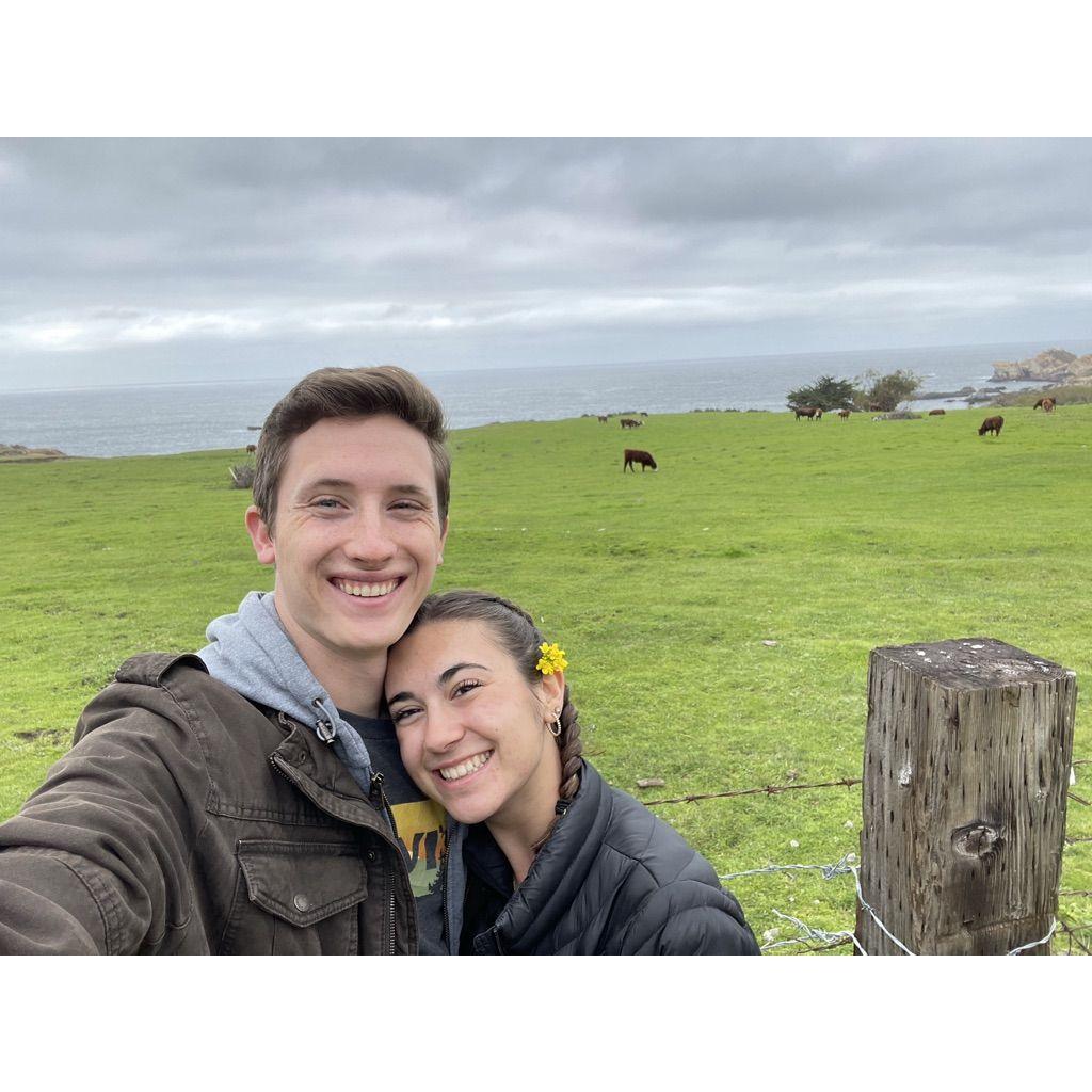 This was the first trip we took just the two of us. We had the prettiest views up the California Coast.
