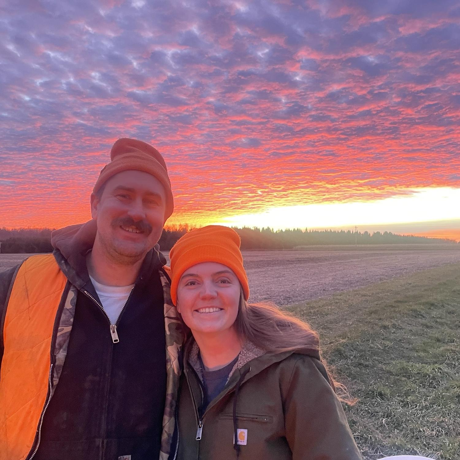 Sunset in Wisconsin.