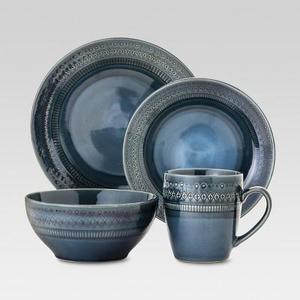 Kingsland 16pc Dinnerware Set Blue - Threshold™