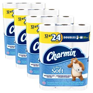 Charmin Ultra Soft Double Roll Toilet Paper, 48 Count