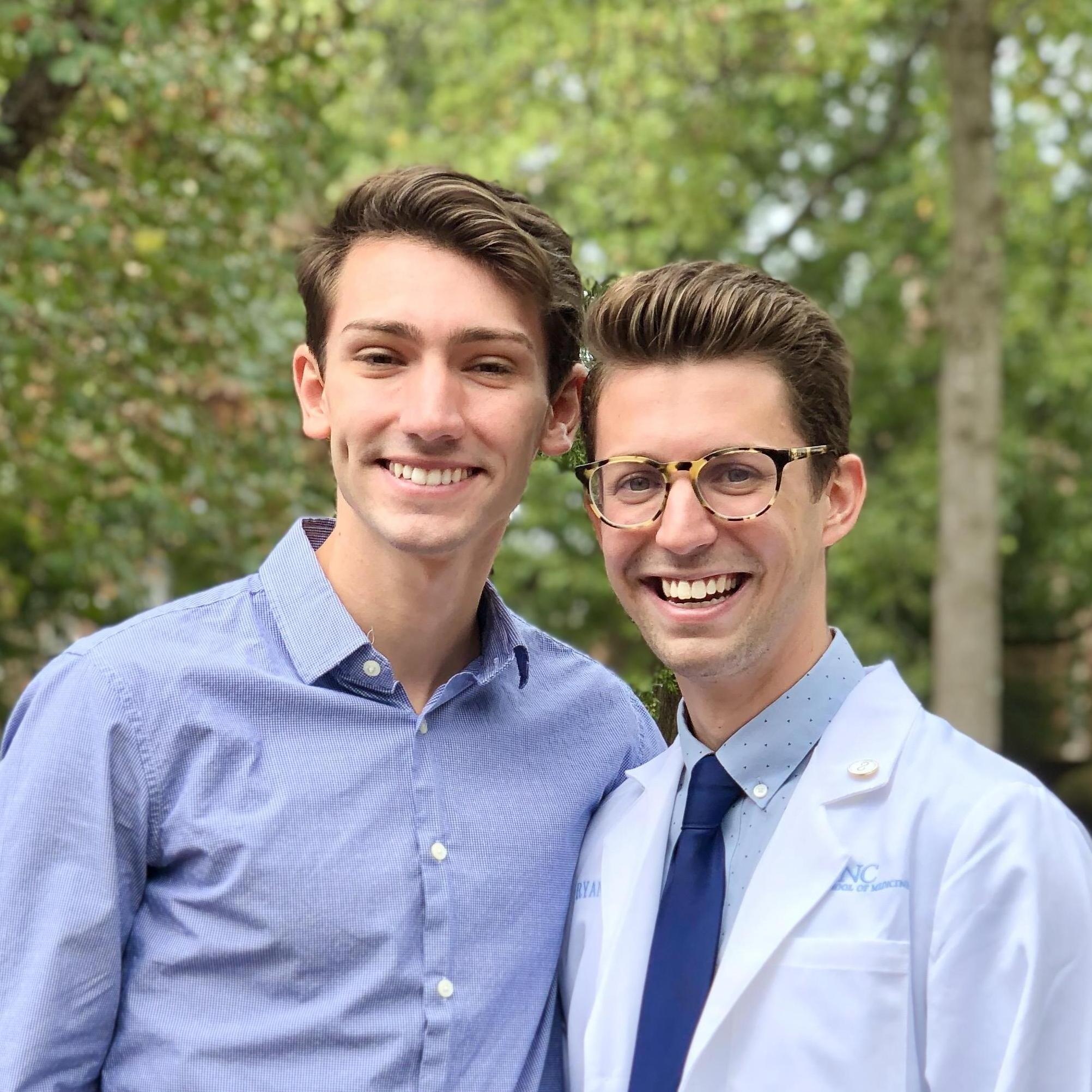 October 2019 - Ryan's white coat ceremony at UNC