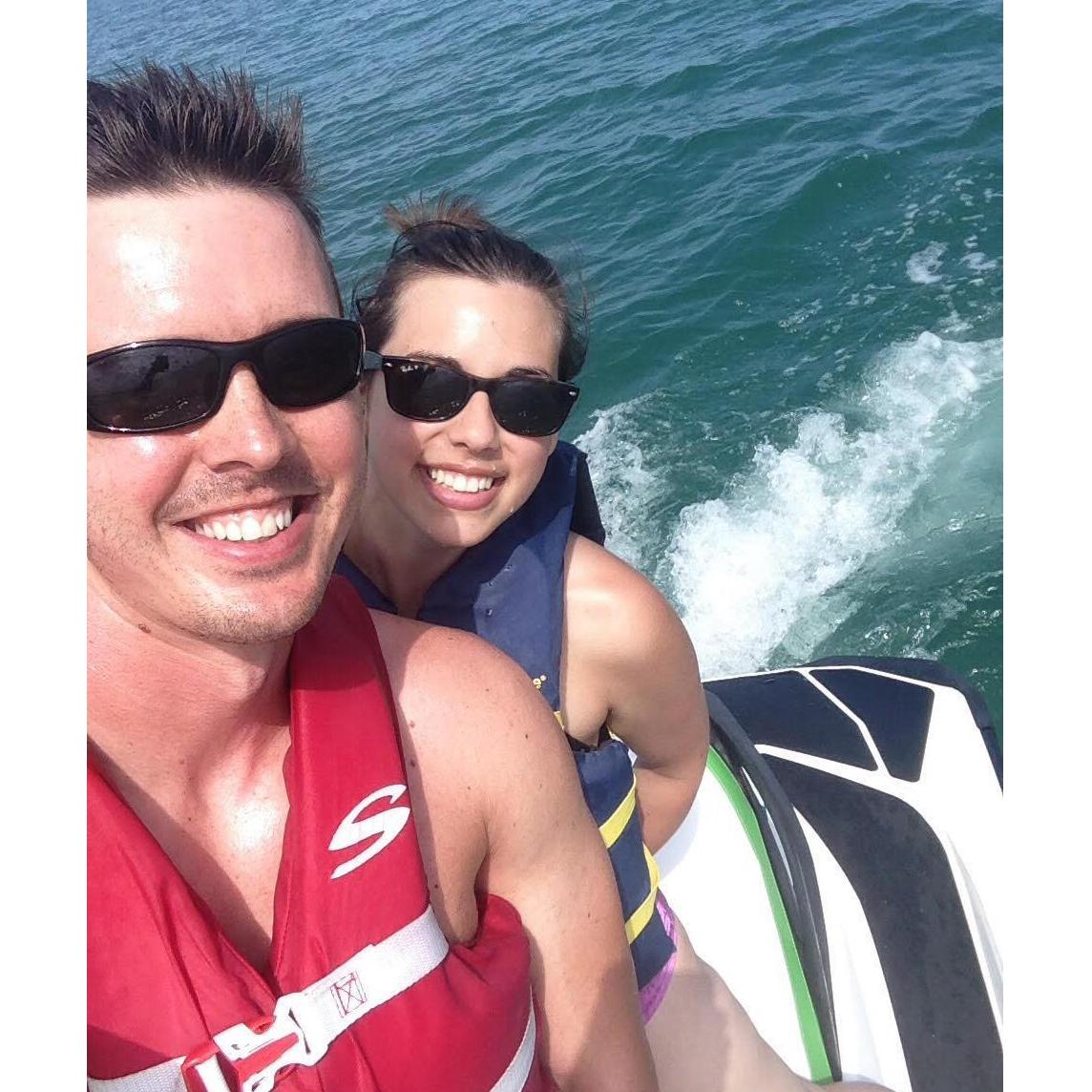 Jet skiing in Florida