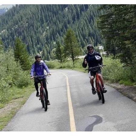 Biking is one of the couple's favorite hobbies together.