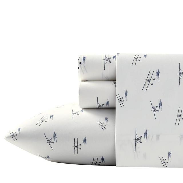 Eddie Bauer - Full Sheets, Cotton Percale Bedding Set, Crisp & Cool, Stylish Home Decor, Dorm Room Essentials (Sea Plane, Full)