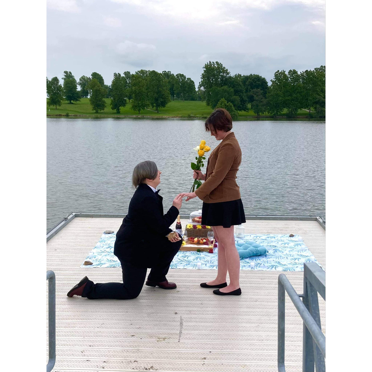 July 17 2021 Jamie set up a scavenger hunt for Grace all leading to a beautiful picnic where Jamie proposed