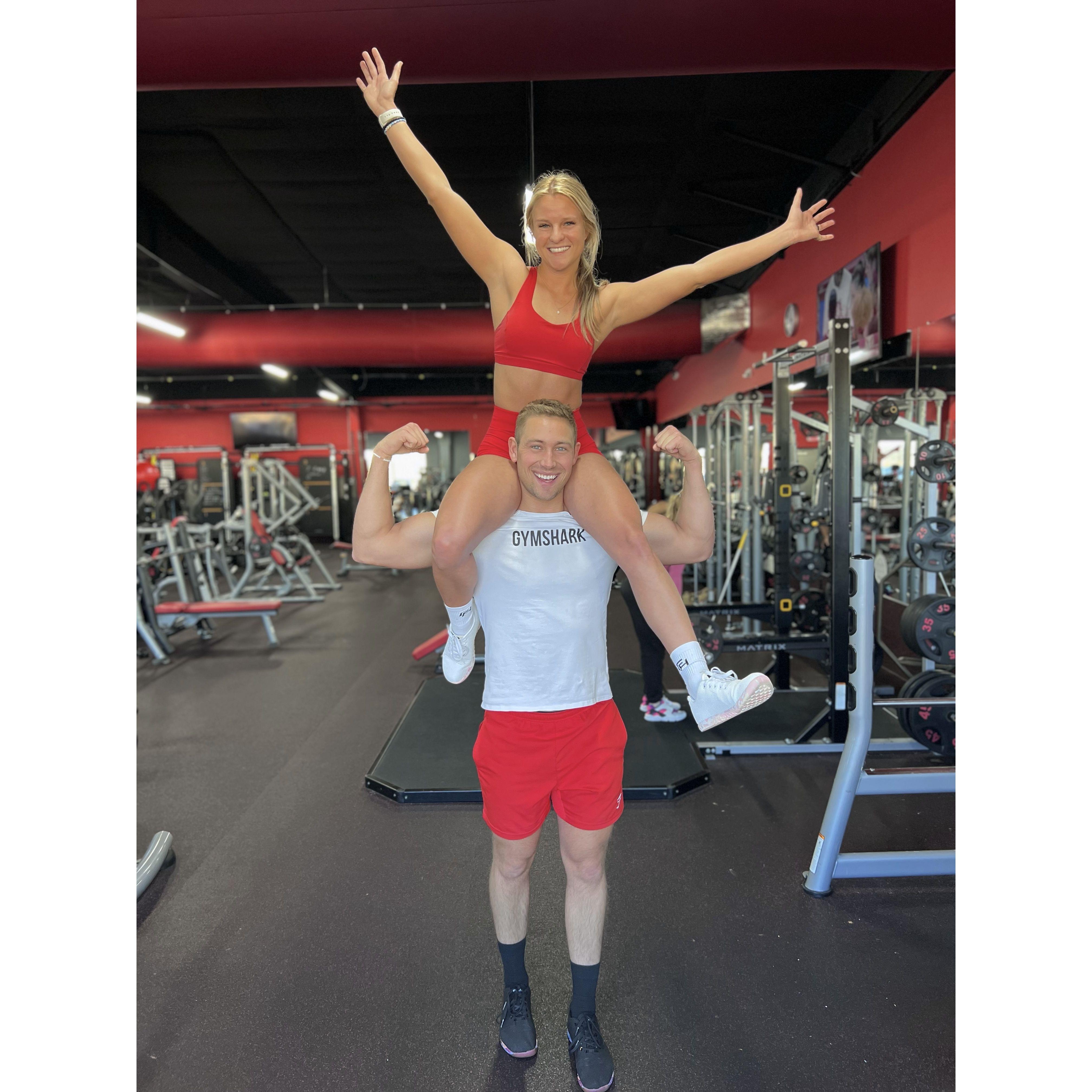 Having fun with gym photoshoots