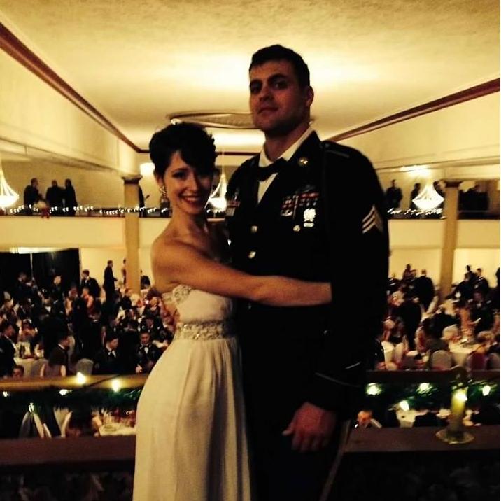 Sgt Sherry + arm candy at the Army Battalion Ball - December 2014