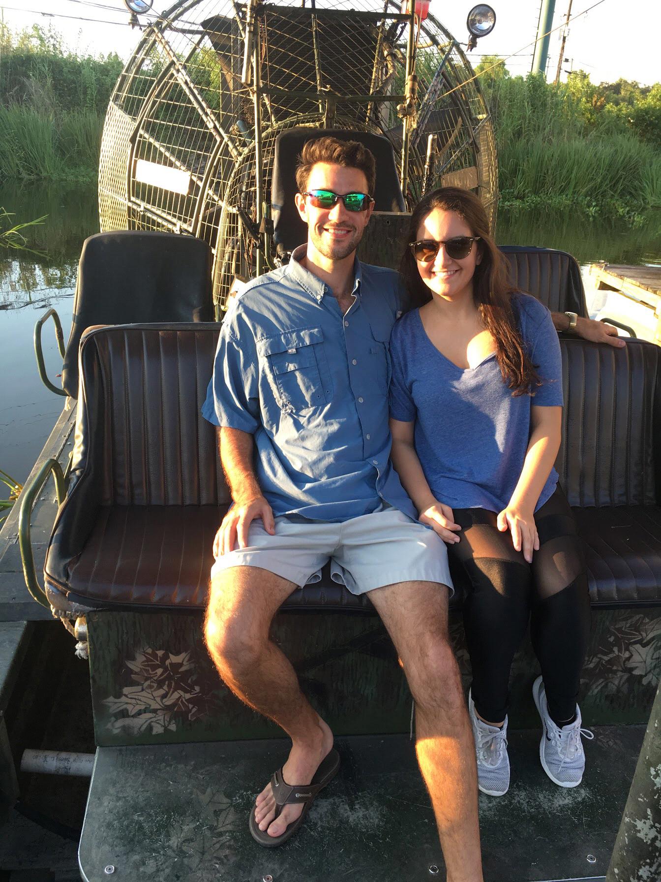 Our first airboat ride!