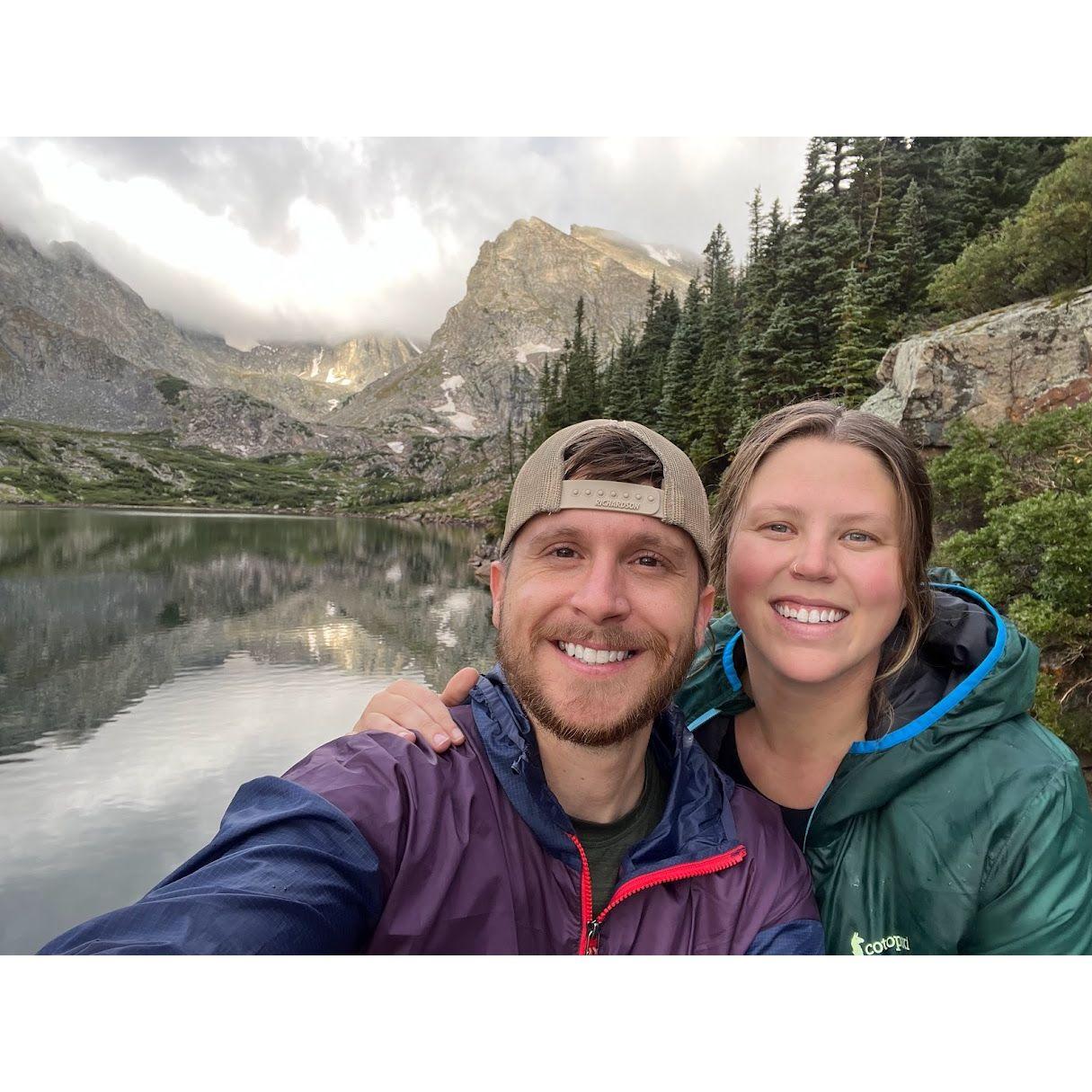 Hiking at Lake Isabelle!