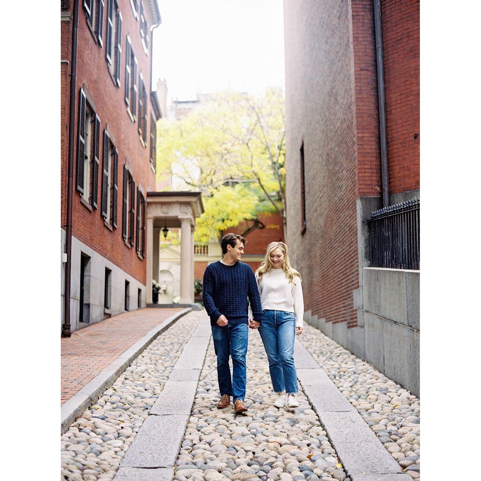 Engagement photos in Boston