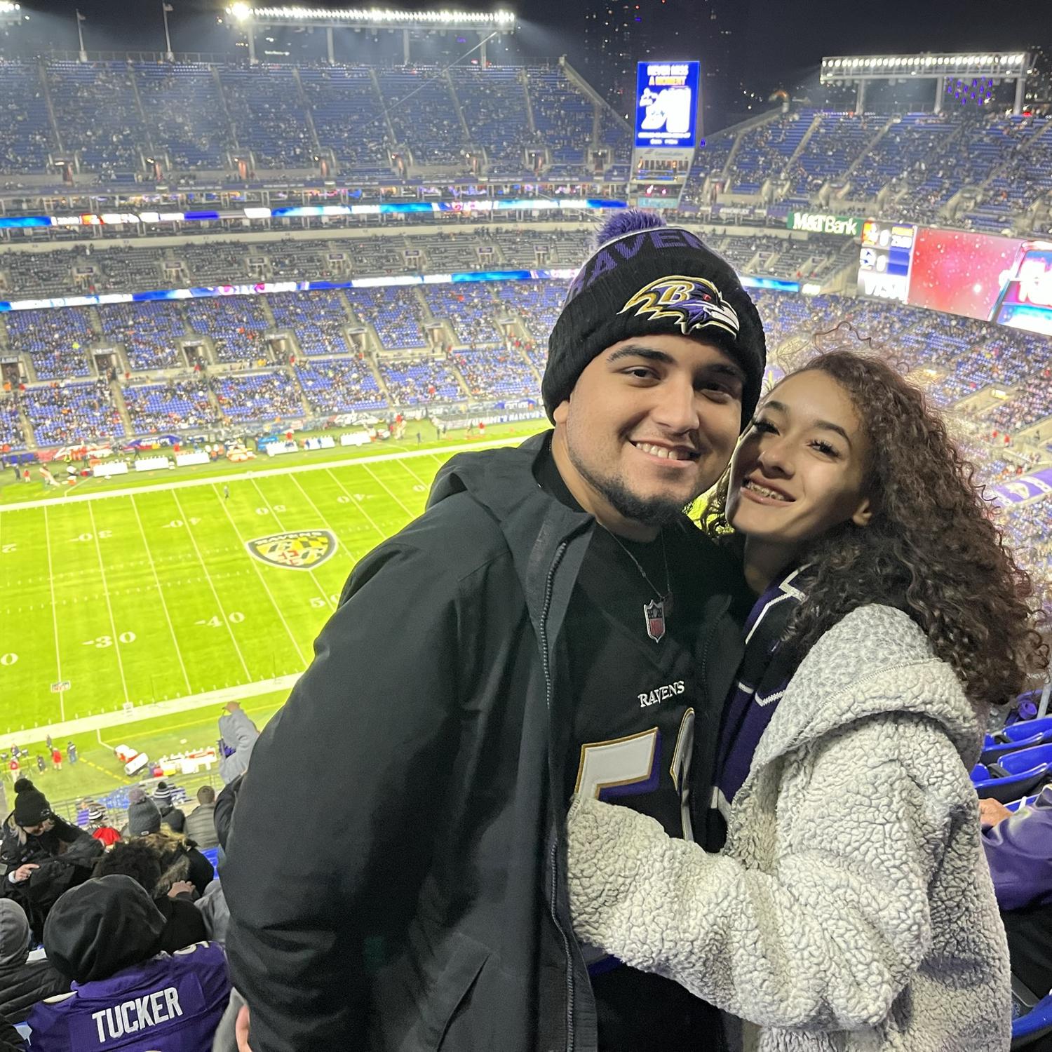 Our first football game together