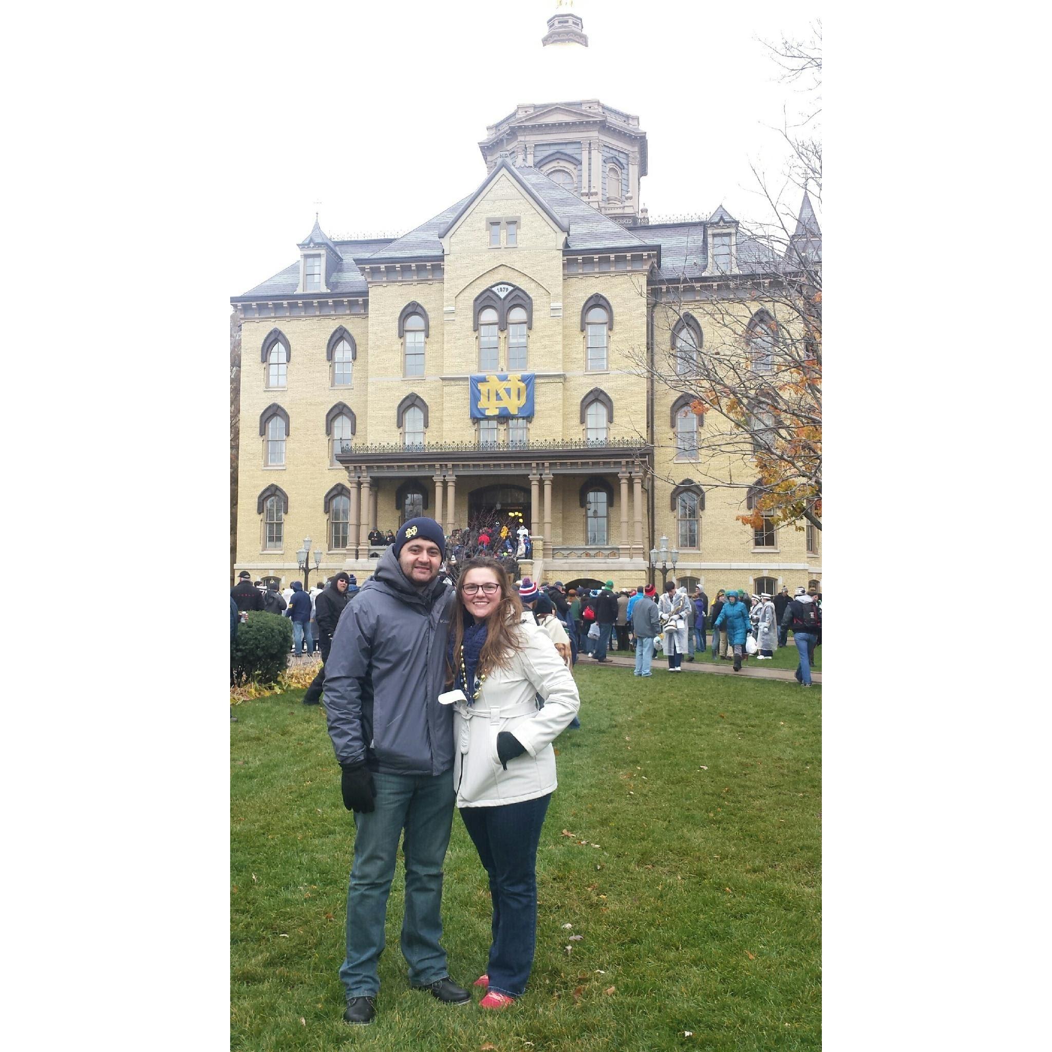 Cheering on the Fighting Irish at Notre Dame (2016)