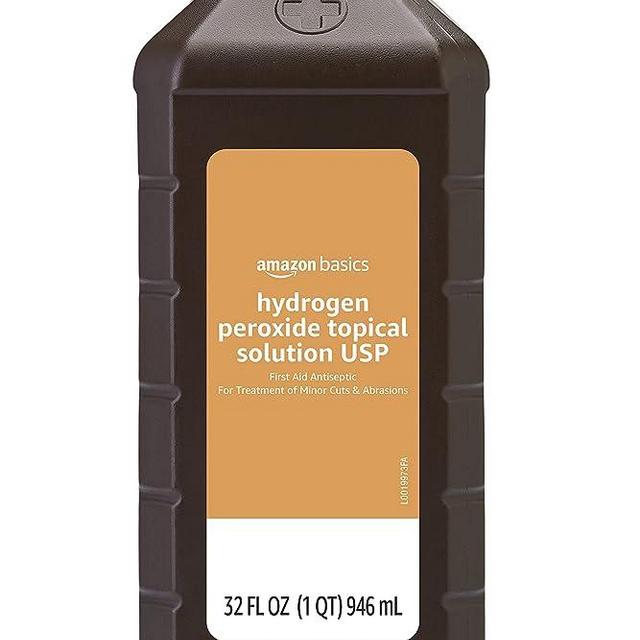 Amazon Basics Hydrogen Peroxide Topical Solution USP, 32 Fl Oz, Pack of 1