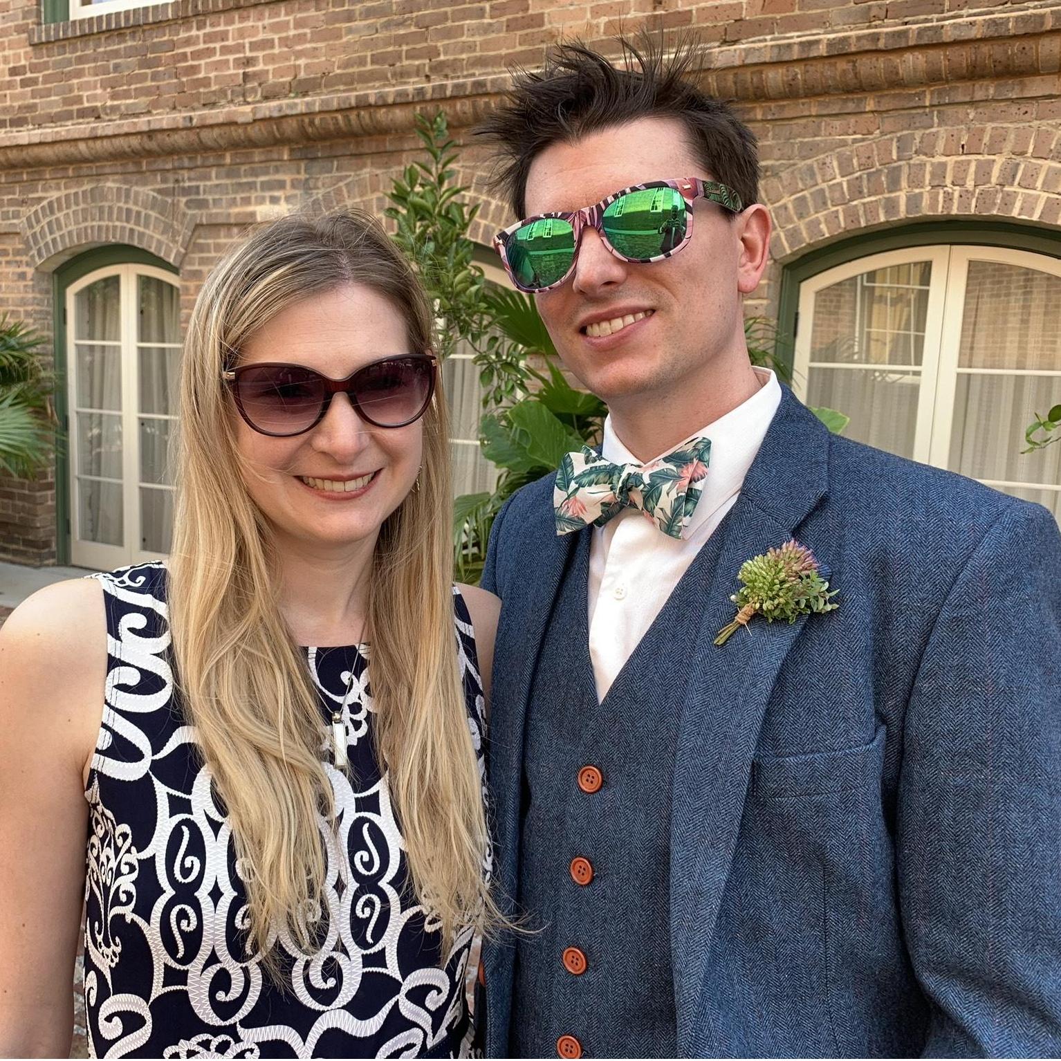 At Scott and Rachel Webster's wedding (April 6, 2019)