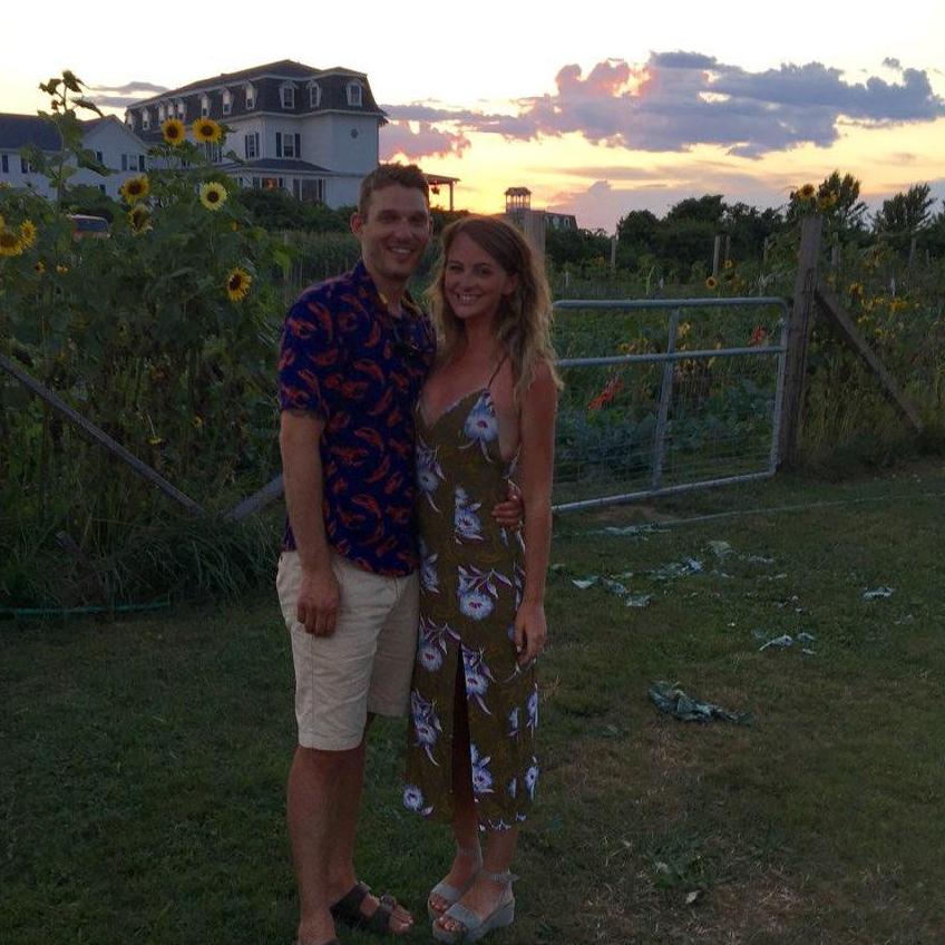 Allen's second trip to Block Island became more festive: lobstah shirt.