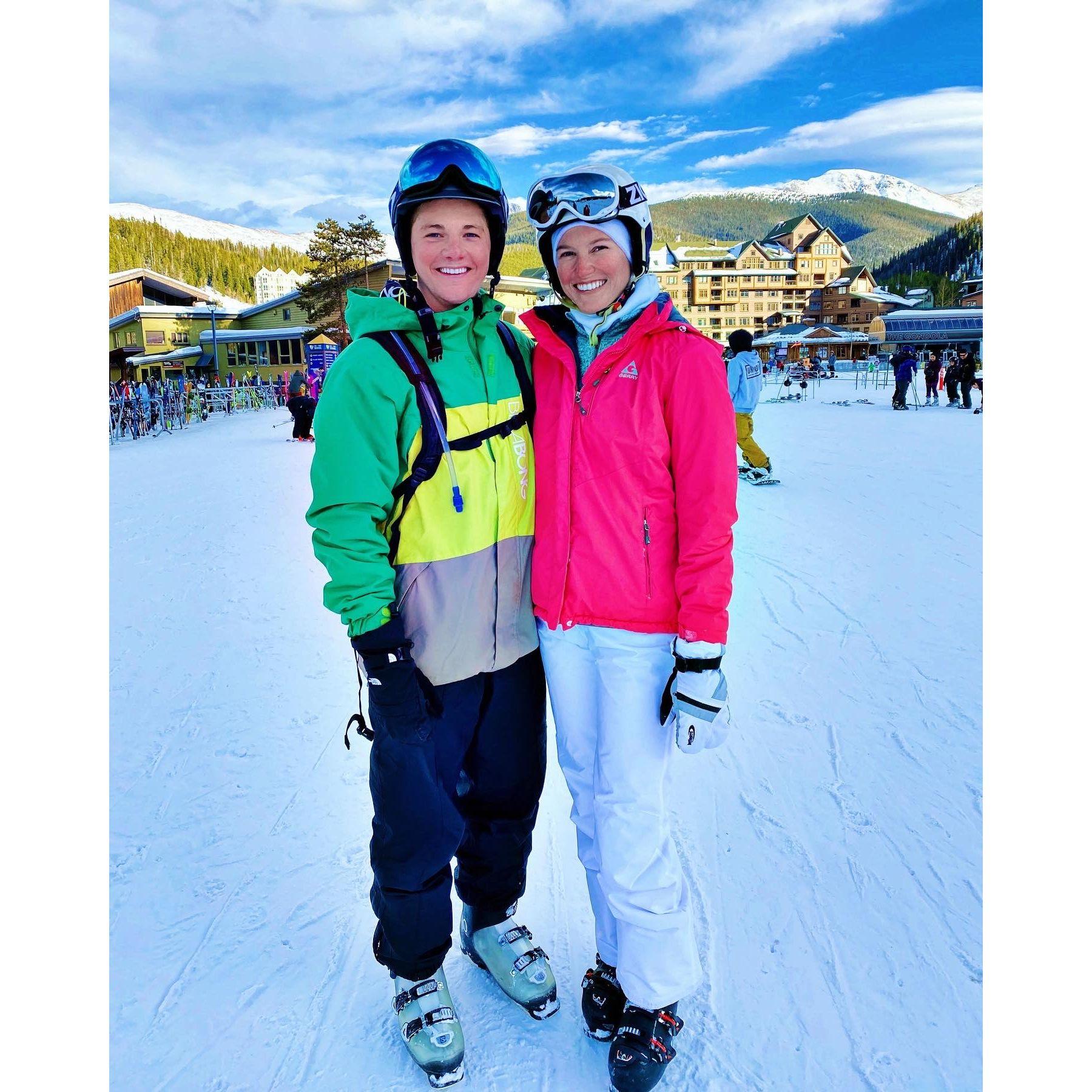Brooke's first time skiing with the Laveck Family in February 2020