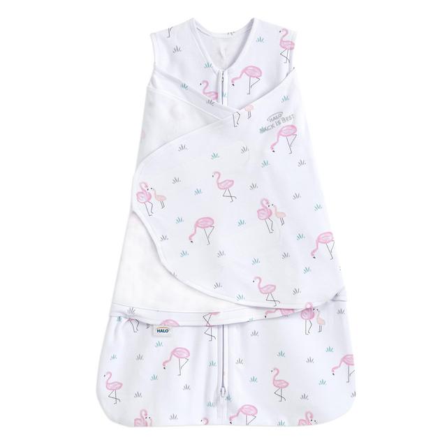 100% Cotton Baby Swaddle - Small | Flamingos | HALO