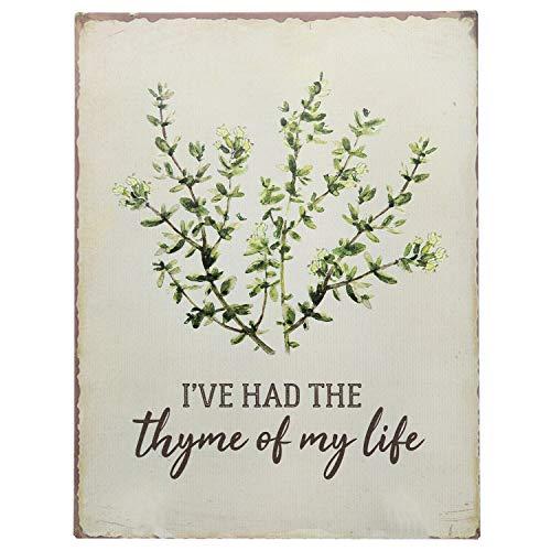 Barnyard Designs I’ve Had The Thyme of My Life Funny Retro Vintage Tin Bar Sign Country Home Decor 13” x 10”