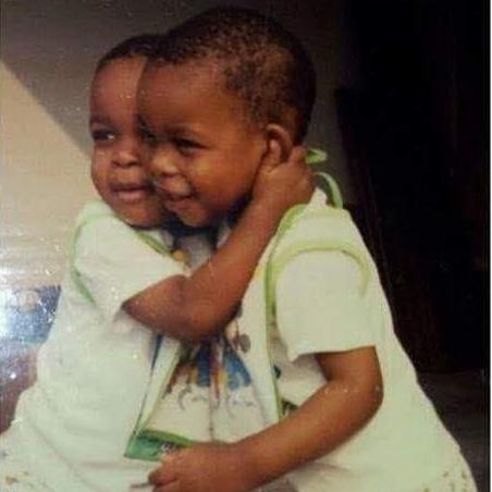 Devin & twin brother Dequentin as babies