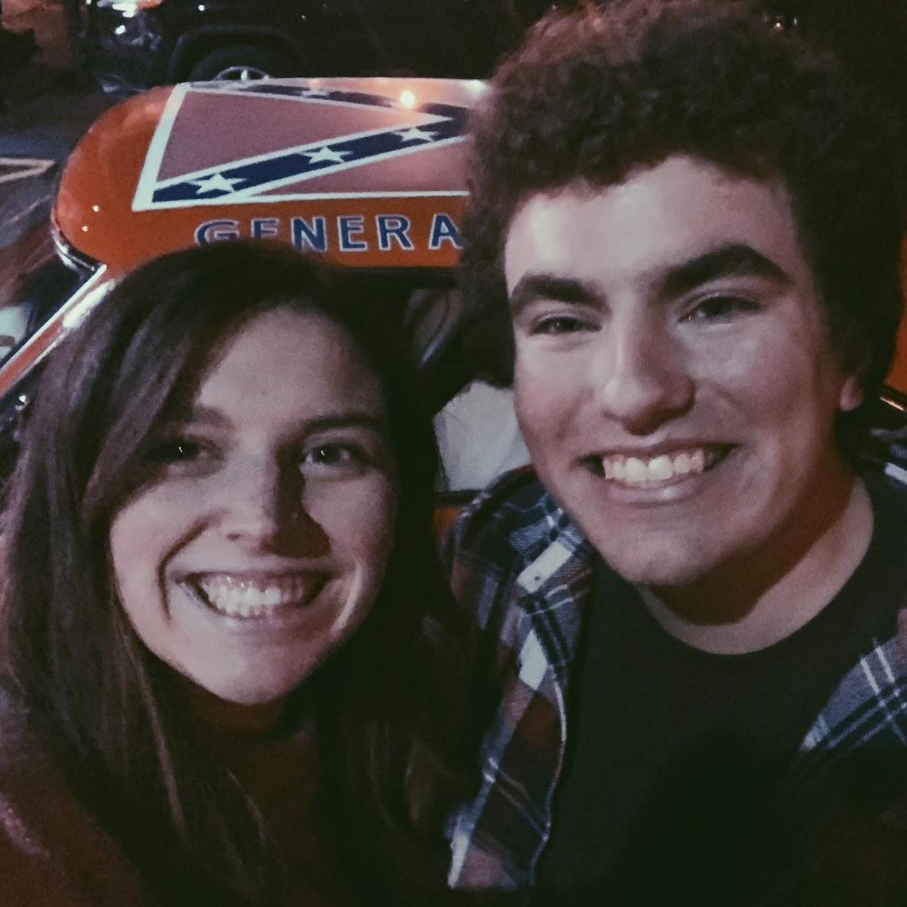 Ben sharing his love of Dukes of Hazzard with Maddy at Cooters in Nashville.