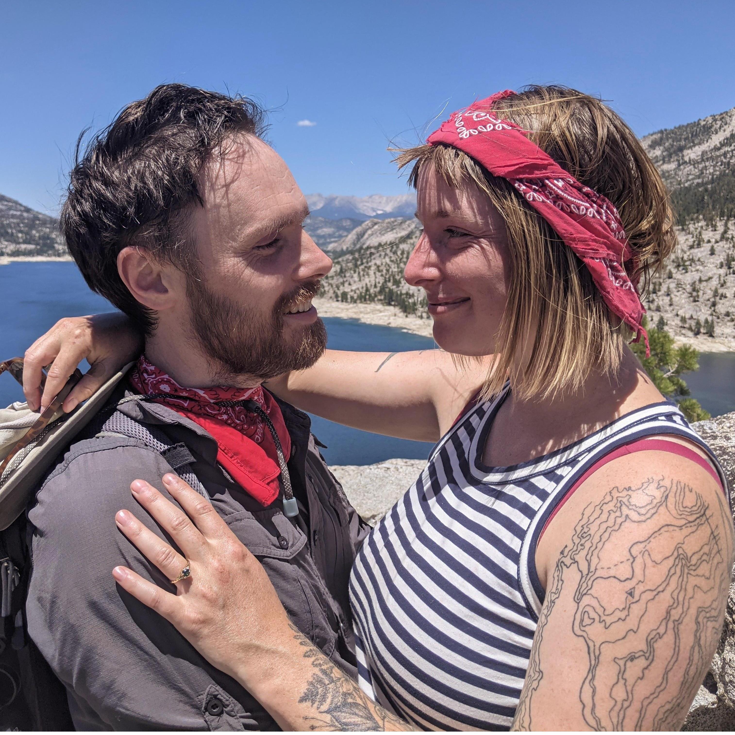 Just engaged! Florence Lake, CA