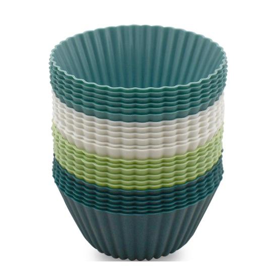 Silicone Baking Cups Reusable (Morandi)