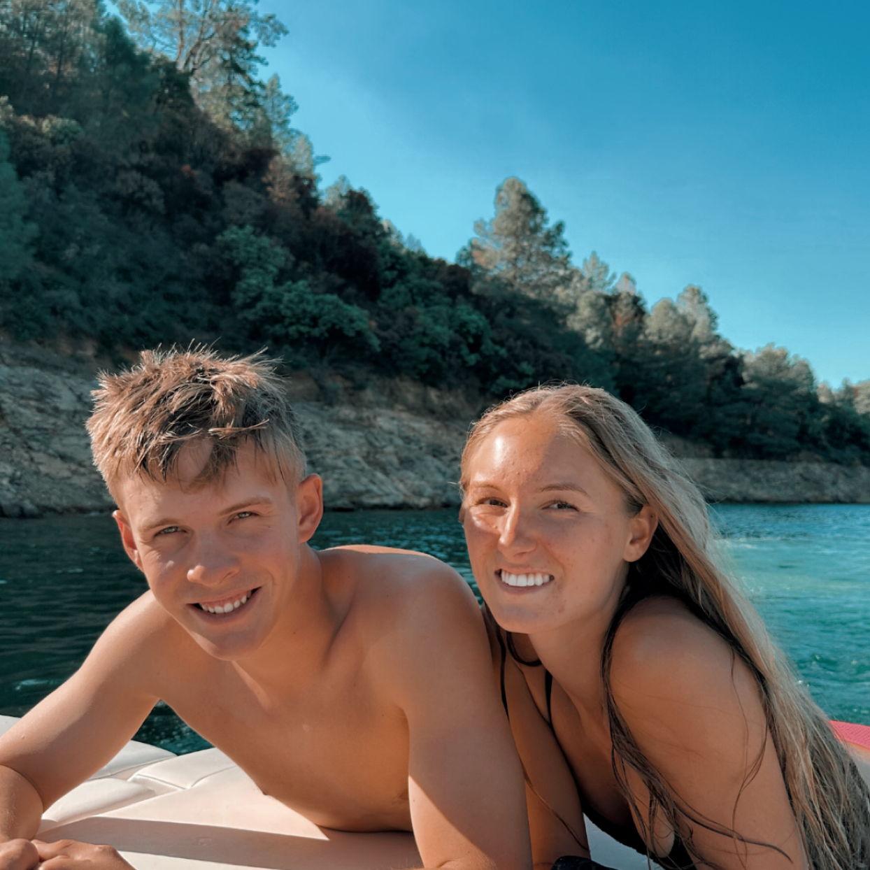 A picture of us at the lake. June 2023