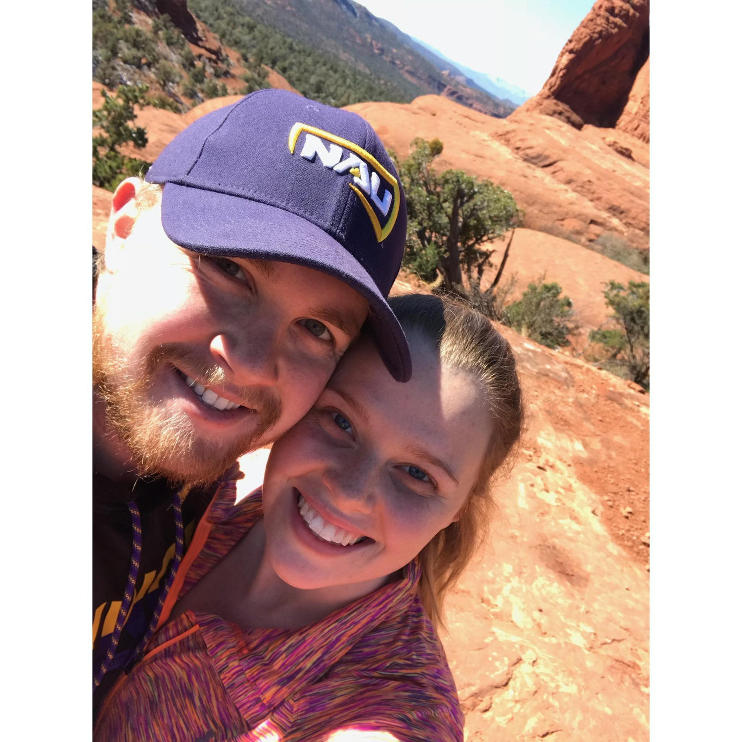 Us doing one of our favorite hikes in Sedona!