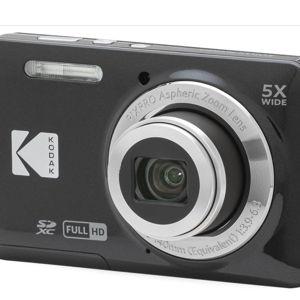 Kodak PIXPRO FZ55-BK 16MP CMOS Sensor Digital Camera 5X Optical Zoom 28mm Wide Angle 1080P Full HD Video 2.7" LCD Vlogging Camera (Black)