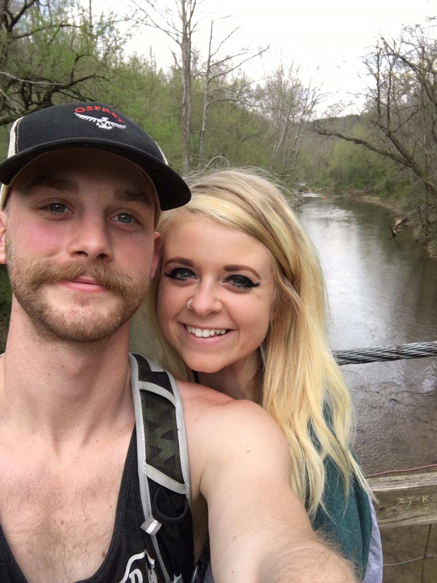 Camping trip at the Red River Gorge- suspension bridge