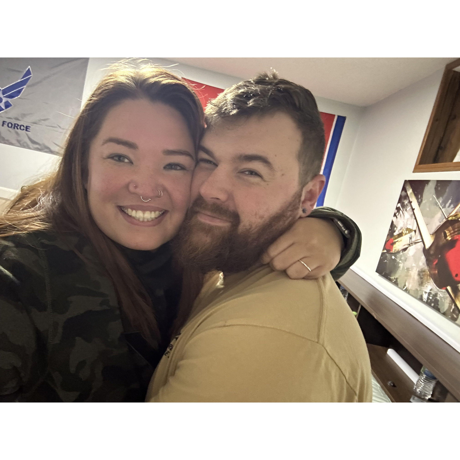 Our first photo together