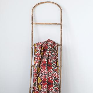 Ikat Print Slub Throw