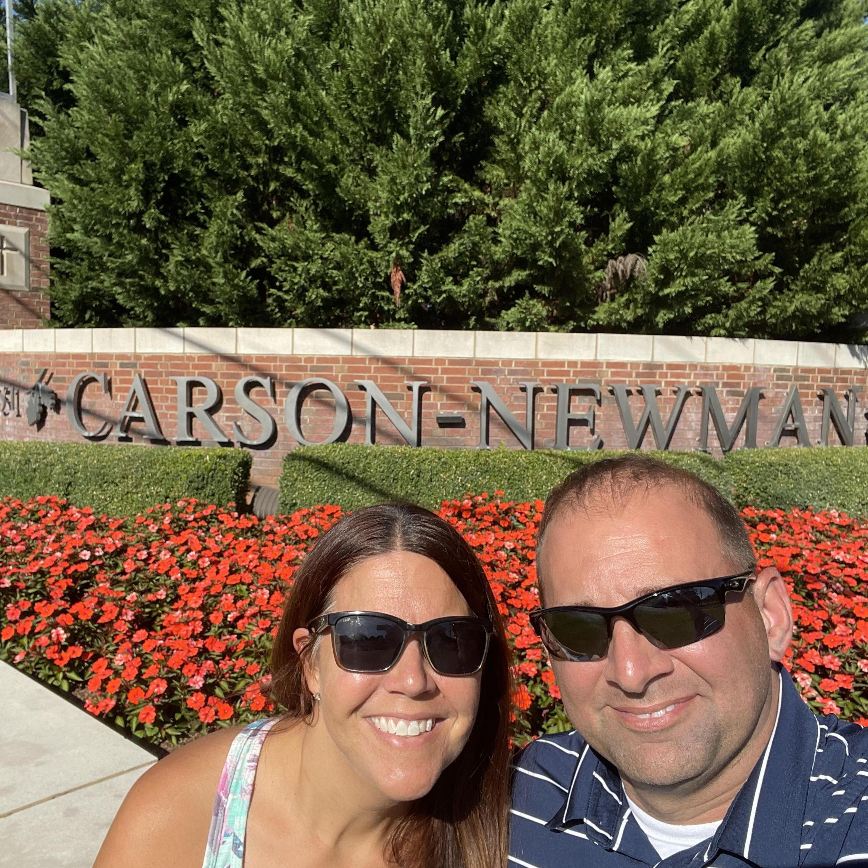 We stopped at Michelle's alma mater Carson-Newman on the way home from vacation.