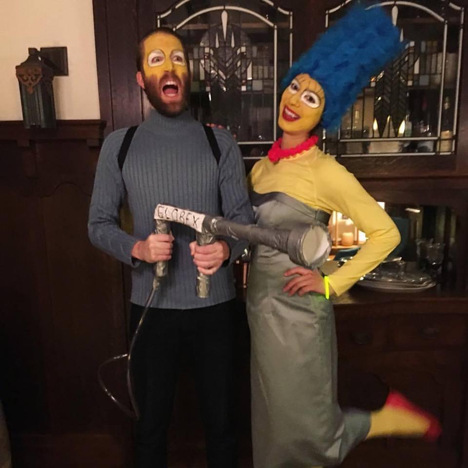 Marge Simpson and Hank Scorpio.