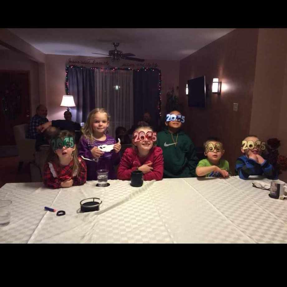 New Year's Eve 2015! (We are the 3rd and 4th kids)