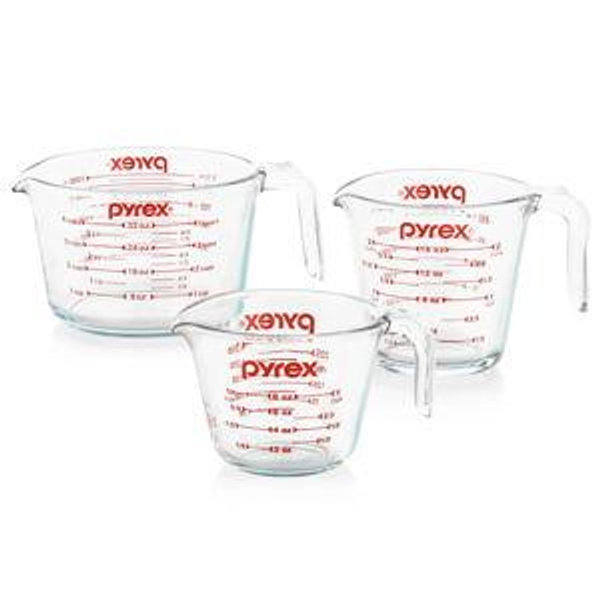 Pyrex® 3-Piece Glass Measuring Cup Set
