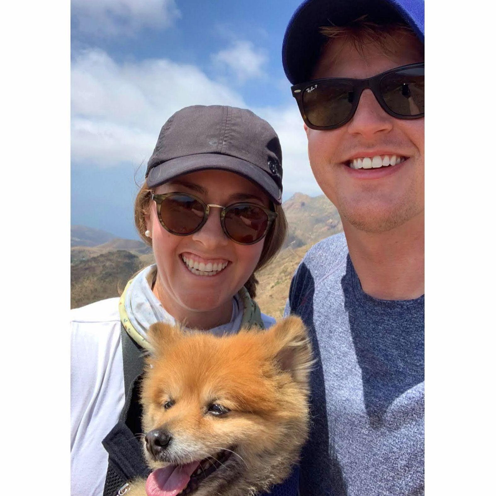 Hiking with the best boy Bodee