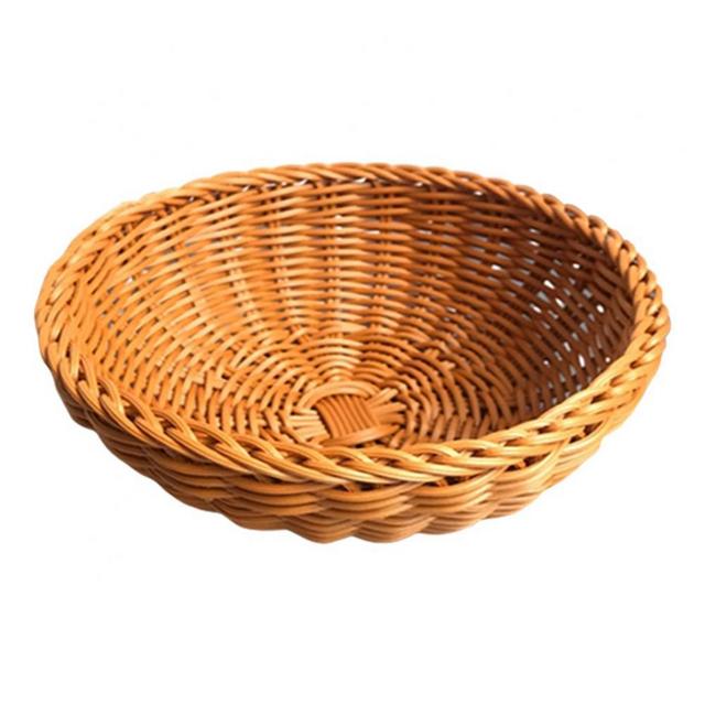 Wicker Bread Basket Wicker Fruit Baskets Natural Wicker Bowl Willow Woven Bread Basket Bread Serving Basket