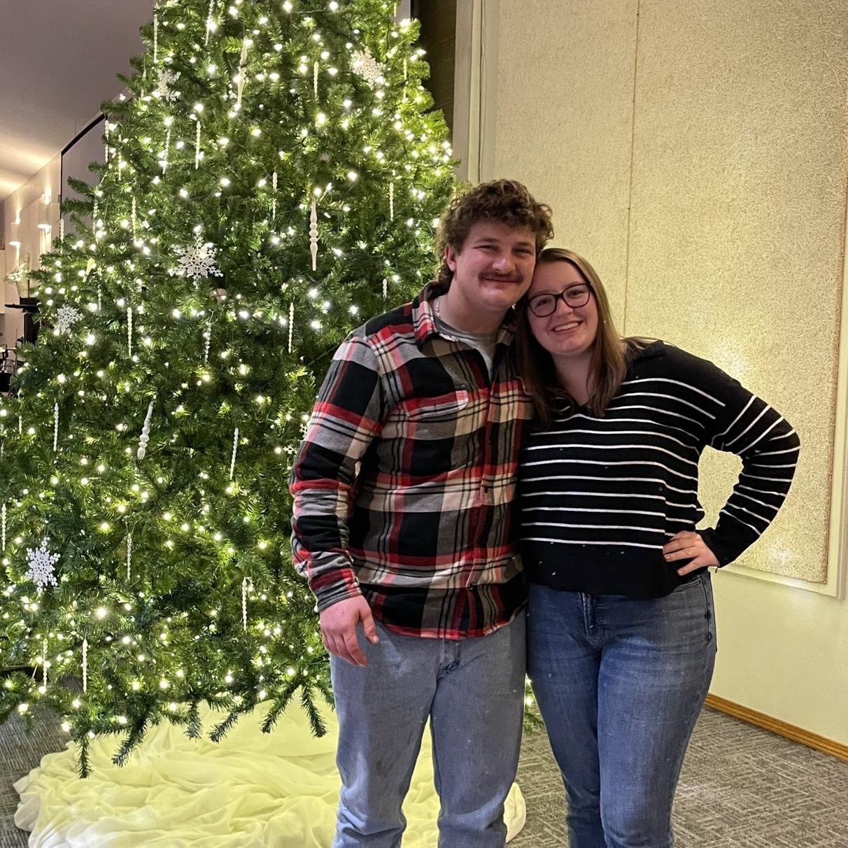 Zach's first Christmas out in MN.