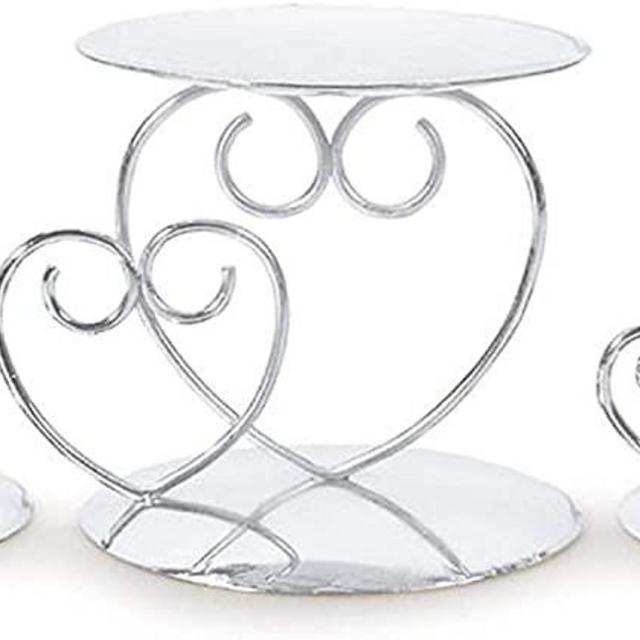 Victoria Lynn Silver Unity Candle Holder, 3-Piece Set – Includes 1 Pillar and 2 Taper Candle Holders – Add an Elegant Touch to Wedding Ceremony or Anniversary Party, Makes a Great Keepsake