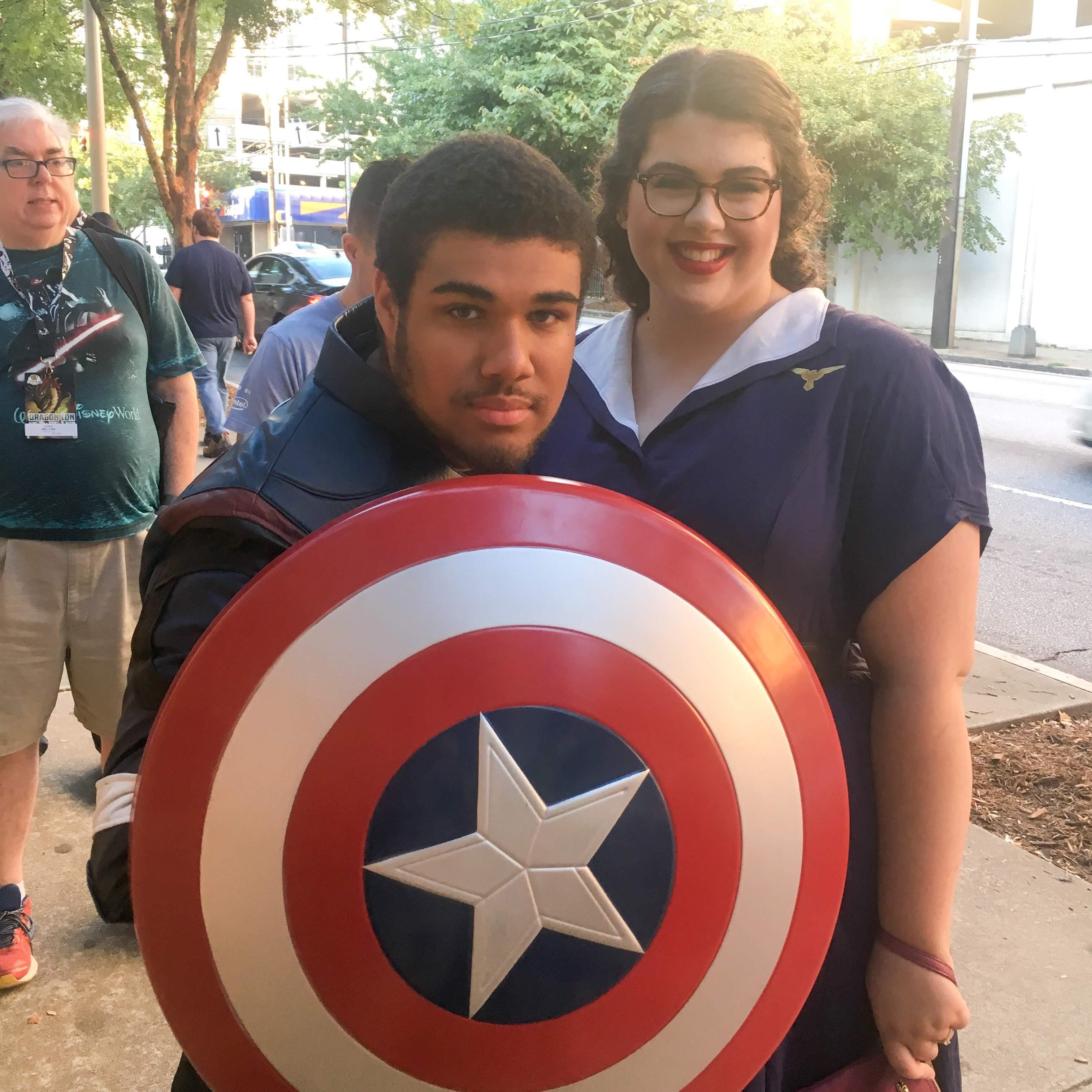 Steve Rogers and Peggy Carter at Dragon Con 2018
