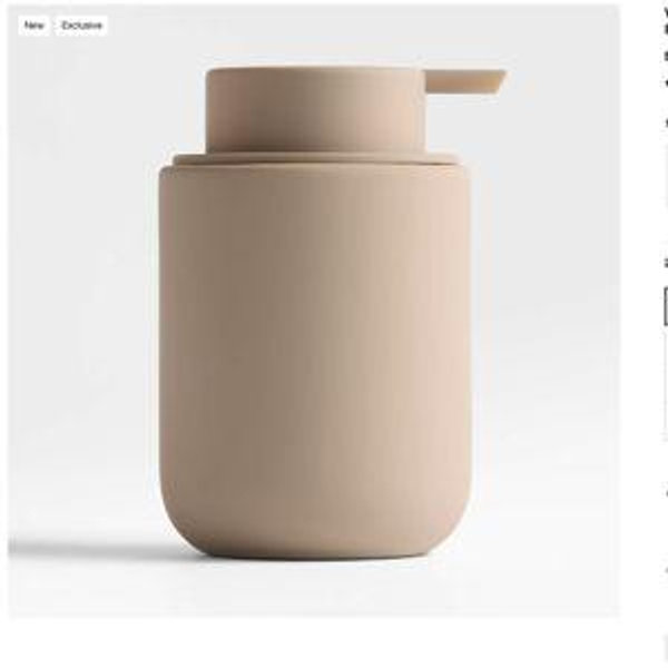 SAND Silicone Coated Foaming Soap Pump + Reviews | Crate & Barrel