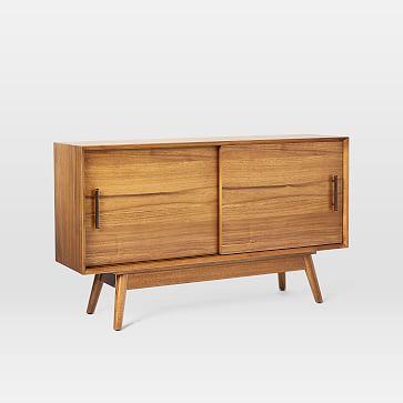 Mid-Century Narrow Media Console (48")