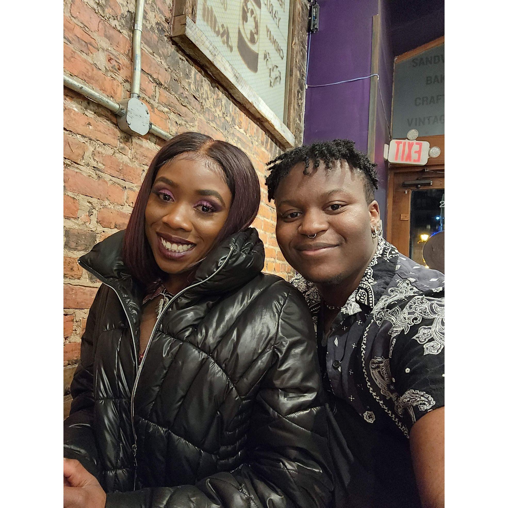 Our first night out together