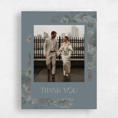 Teal, Blue Wedding Thank You - Canopy Photo