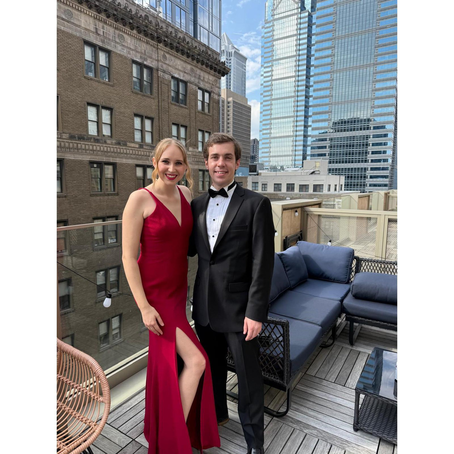 Dressing up for UPenn's "Fight Night"
