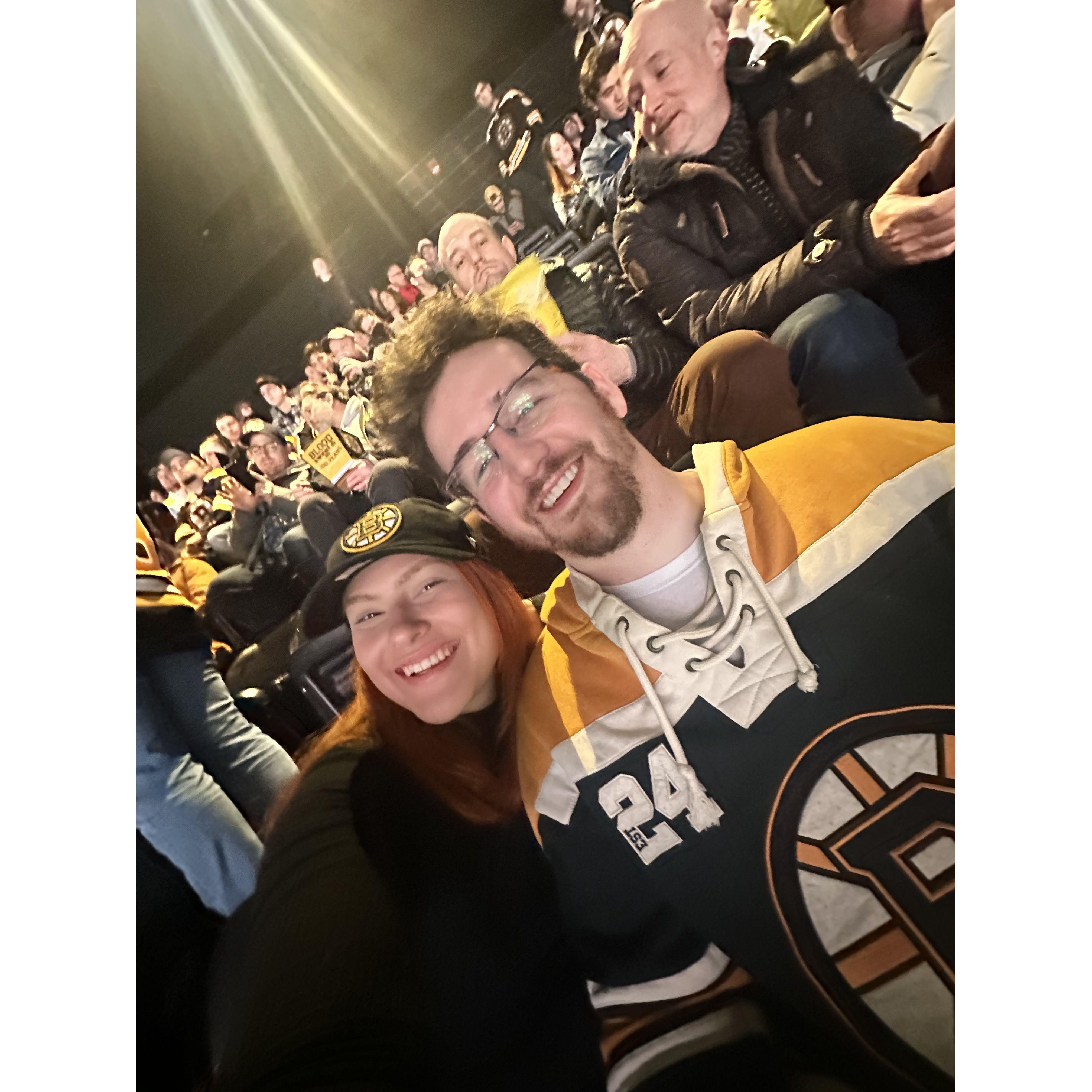 01.24.24 Enjoying Jake's favorite Hockey Team playing