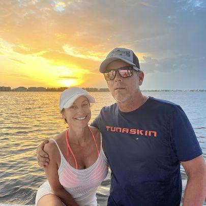 Doing what we love most!  Boating and Sunsets